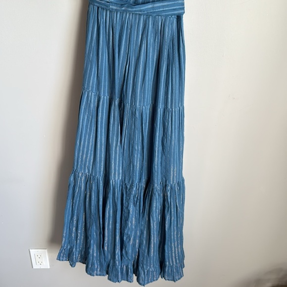 KARINA GRIMALDI Dafne One Shoulder Maxi Dress in Blue Small - Picture 11 of 15